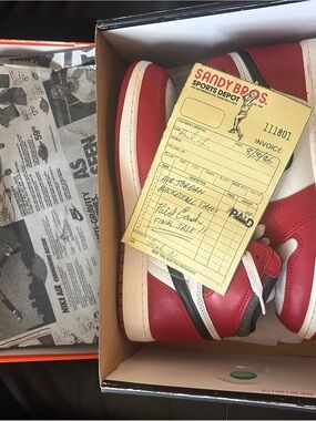 Jordan Kids Red, White & Black High-Top Sneakers